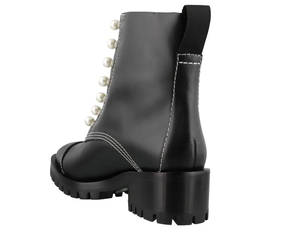 3.1 Phillip Lim Hayett Pearl Detail Zipper Boots