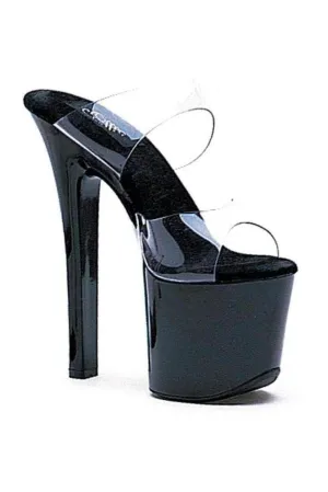 711-COCO Stripper Sandal | Clear Vinyl