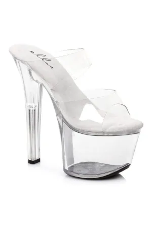 711-COCO Stripper Sandal | Clear Vinyl