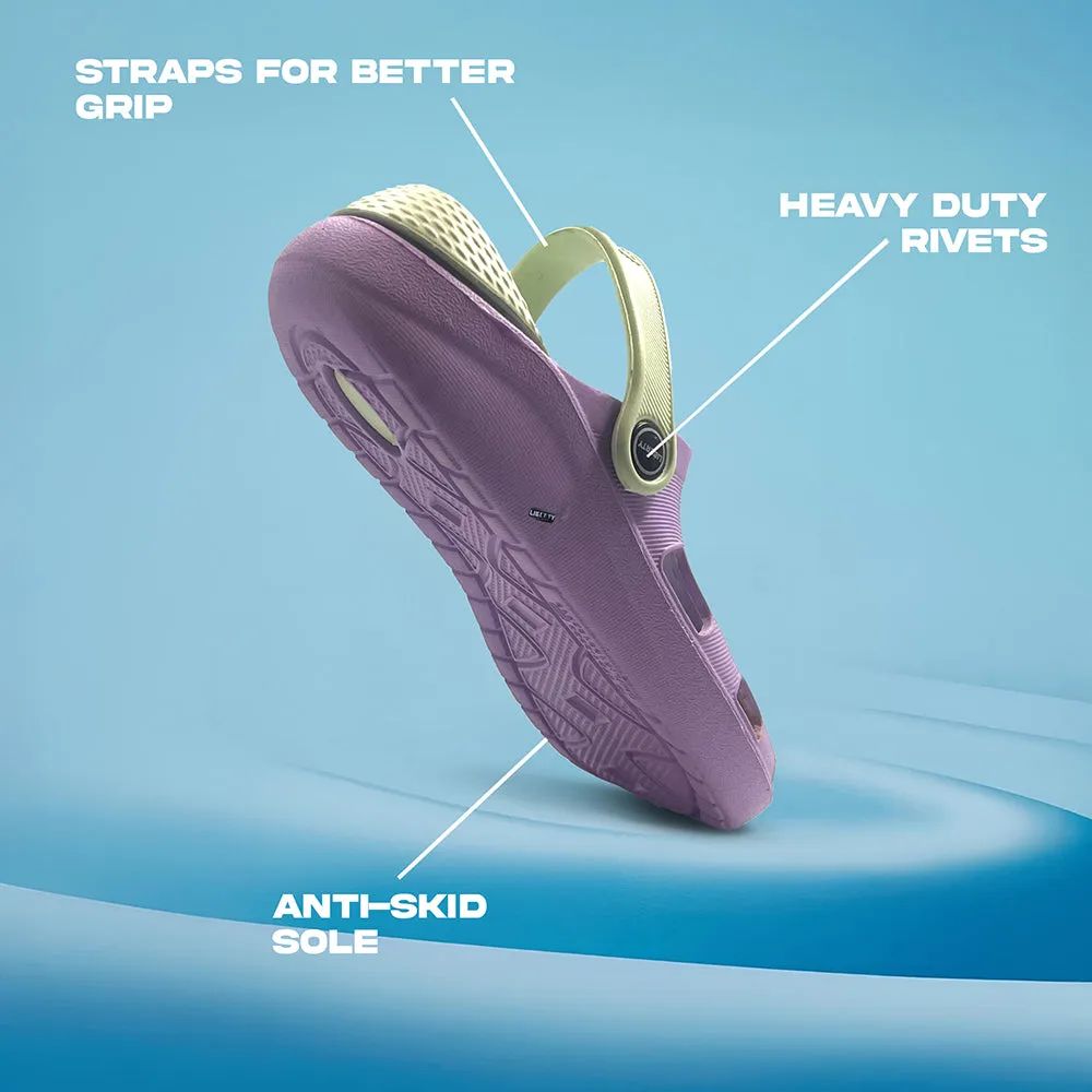 A-HA Purple Slingback Clogs For Women LPMXT-801 By Liberty