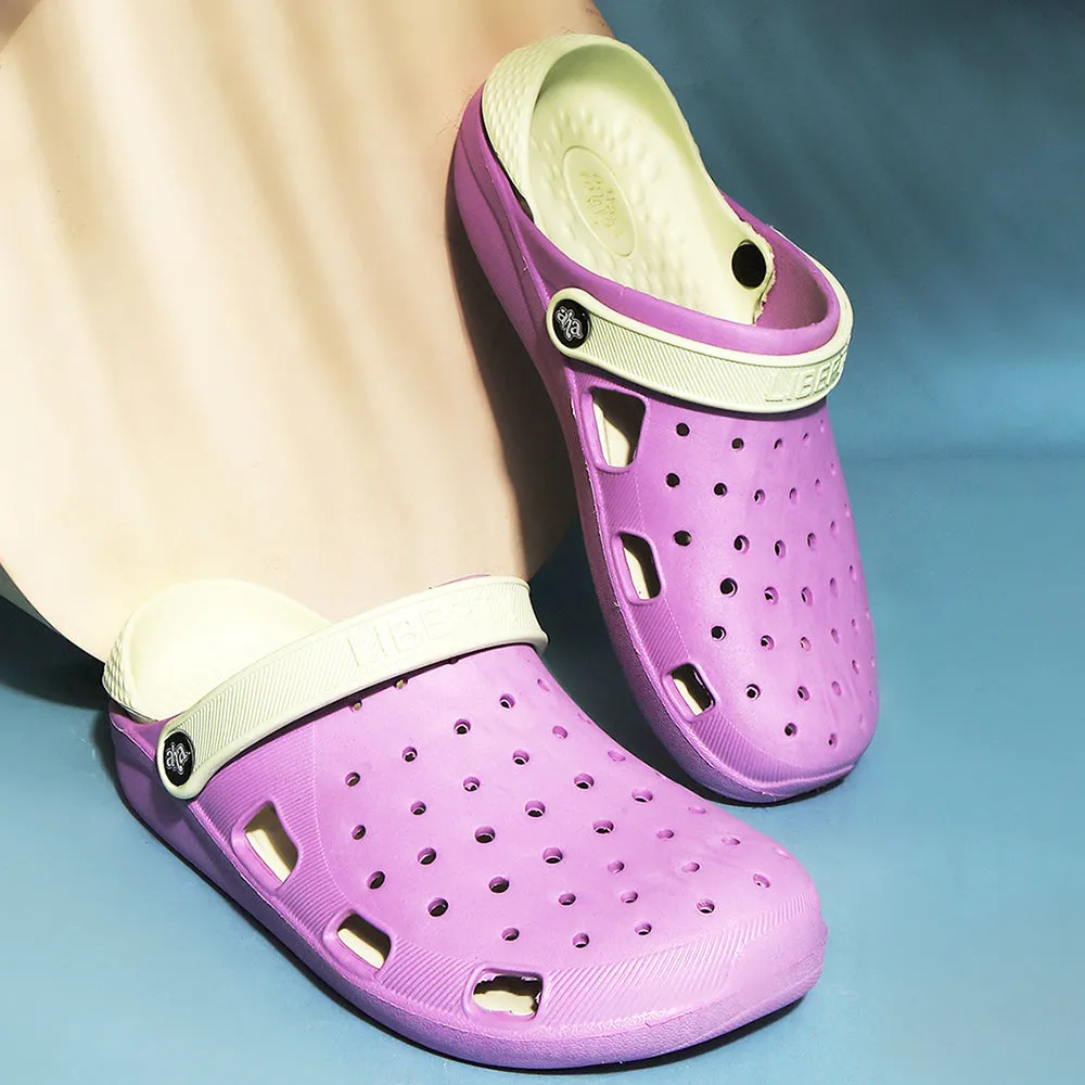 A-HA Purple Slingback Clogs For Women LPMXT-801 By Liberty