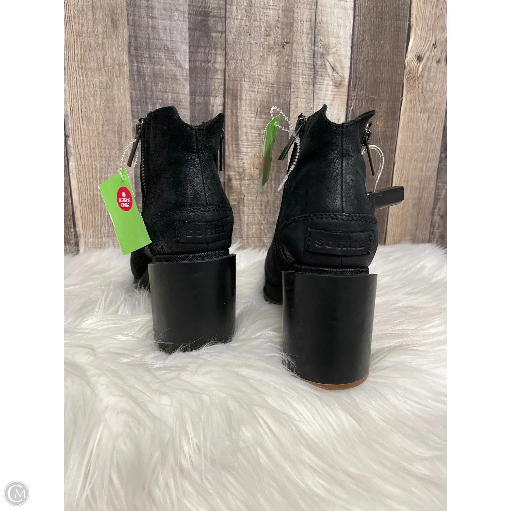 Boots Ankle Heels By Sorel In Black, Size: 7