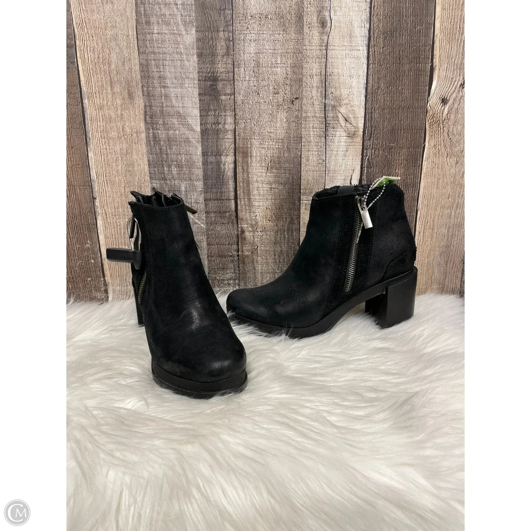 Boots Ankle Heels By Sorel In Black, Size: 7