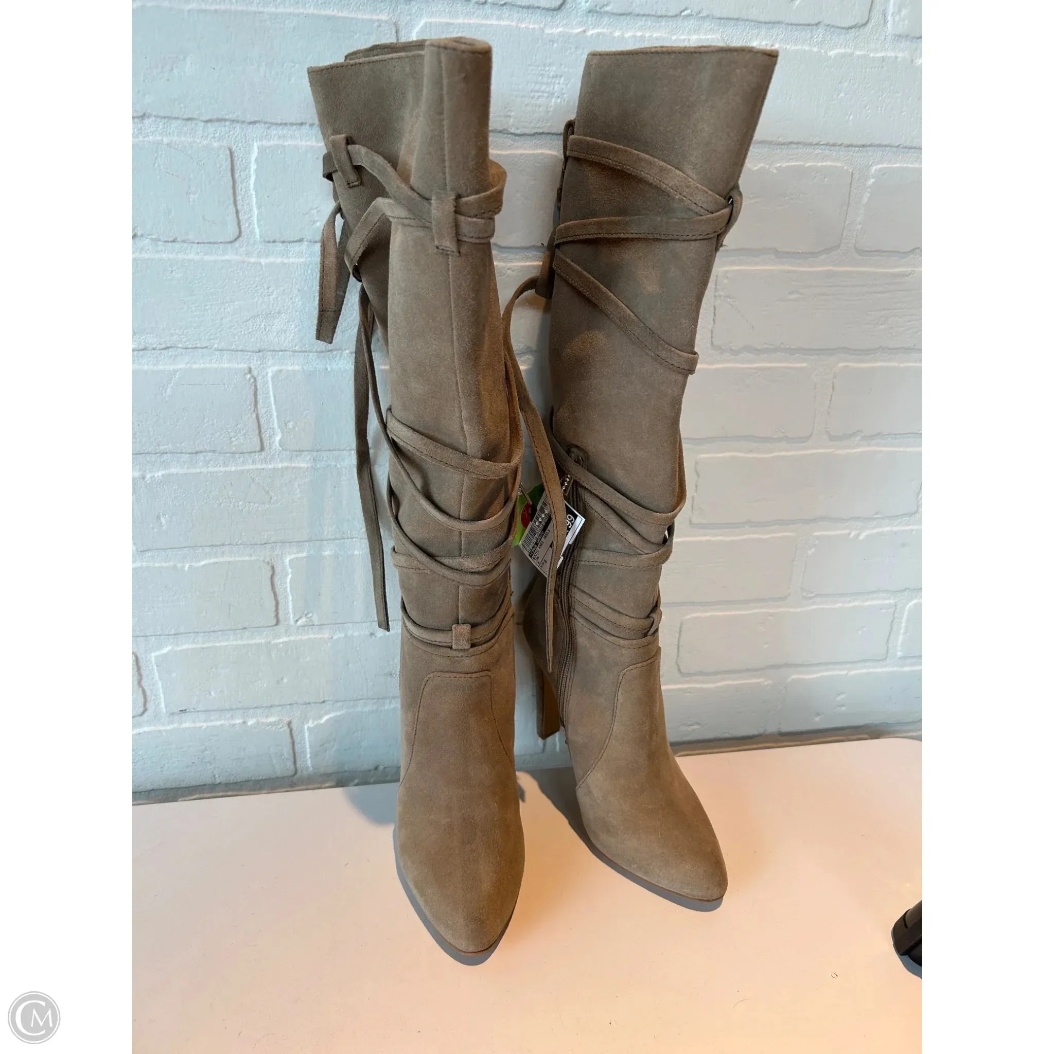 Boots Knee Heels By Vince Camuto In Tan, Size: 8