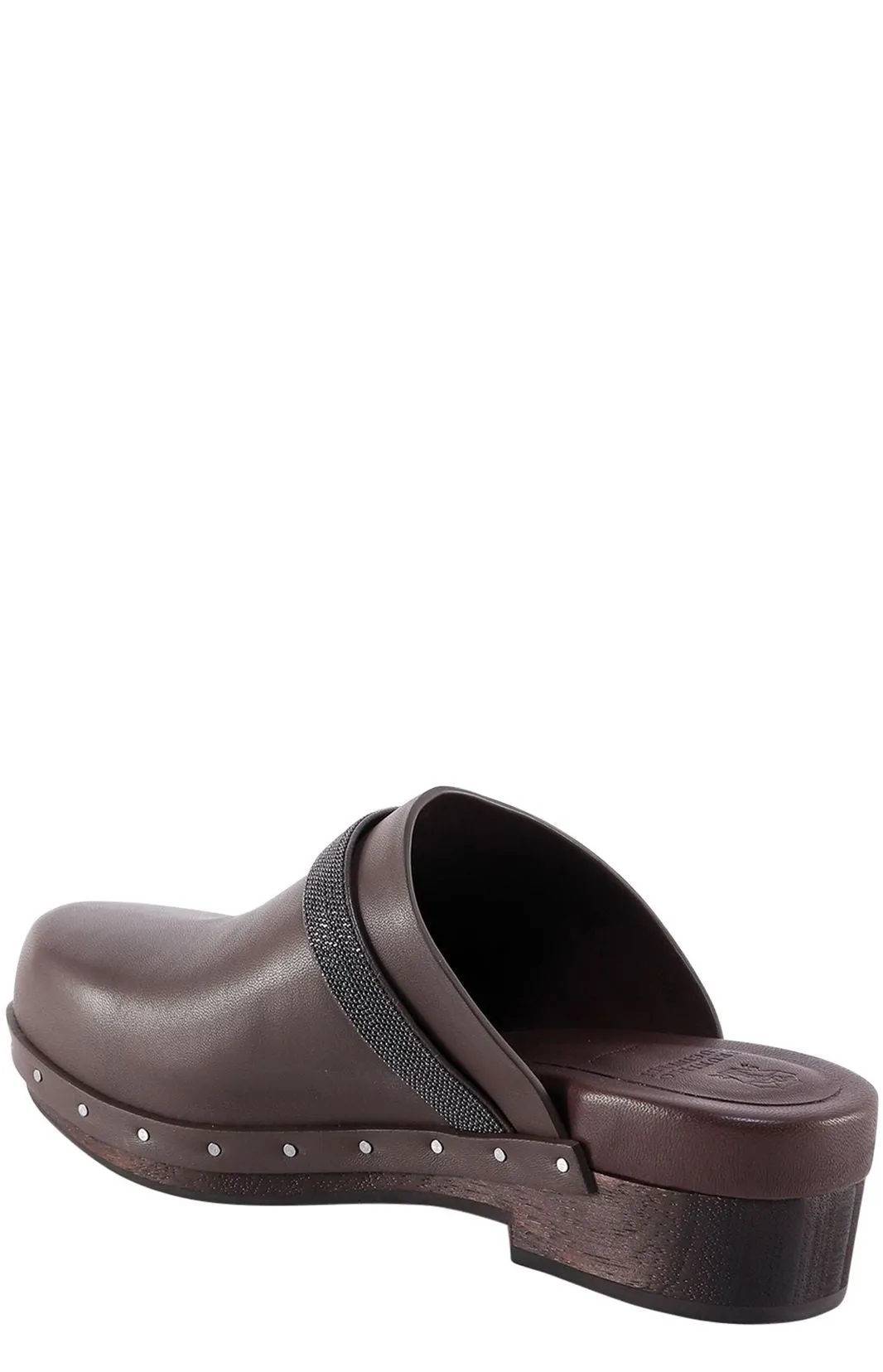 Brunello Cucinelli Embellished Slip-On Clogs