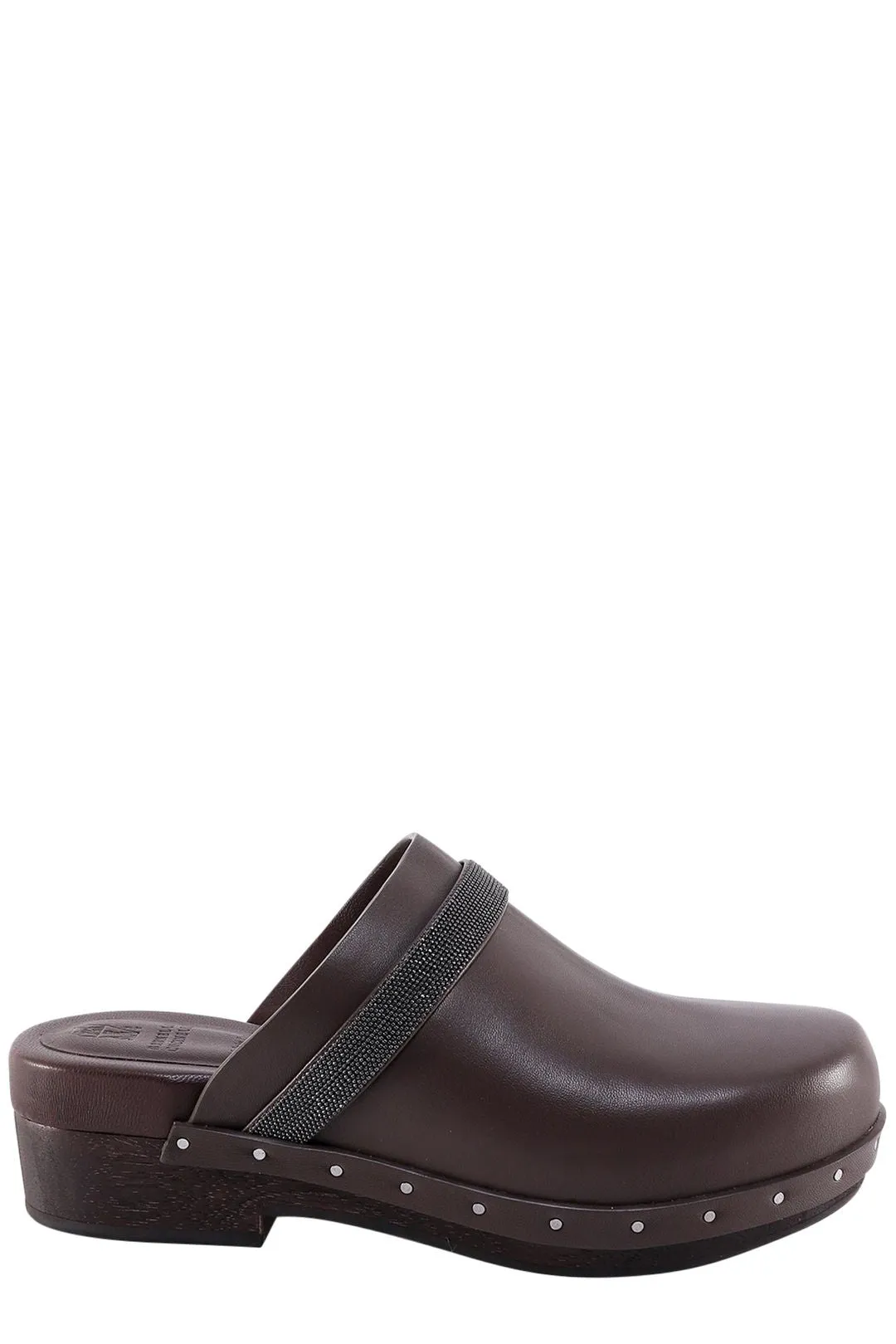 Brunello Cucinelli Embellished Slip-On Clogs
