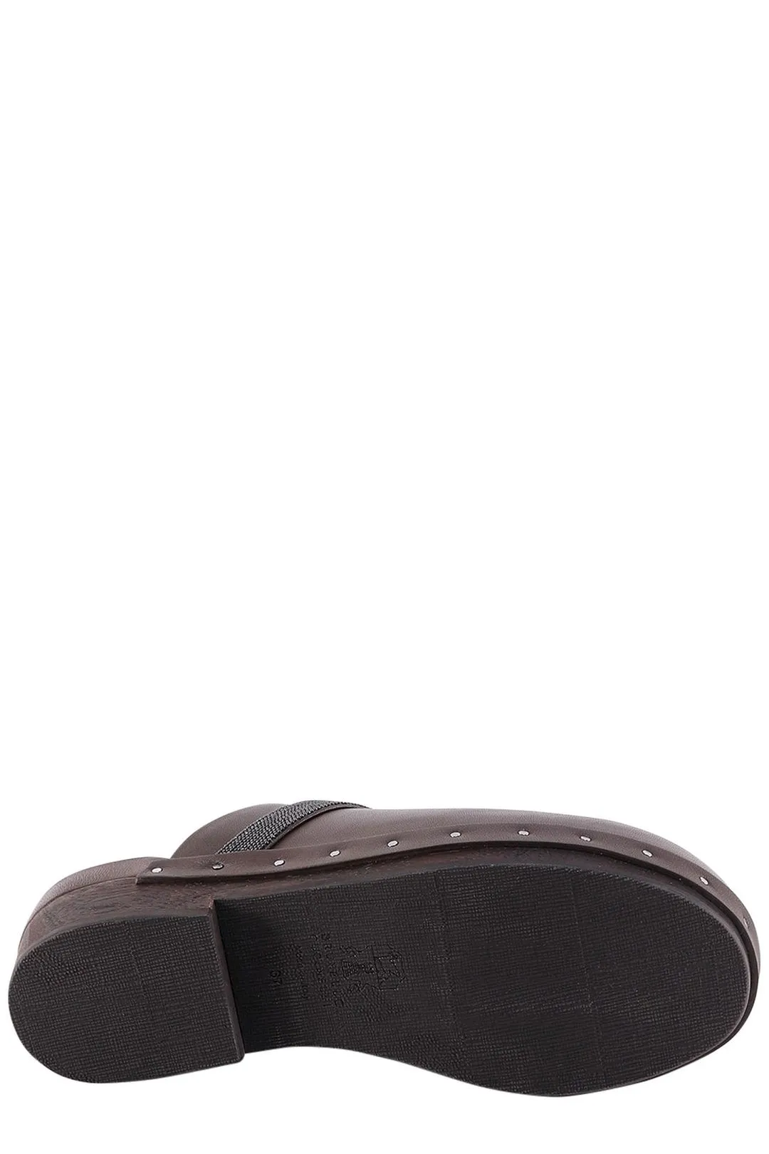 Brunello Cucinelli Embellished Slip-On Clogs