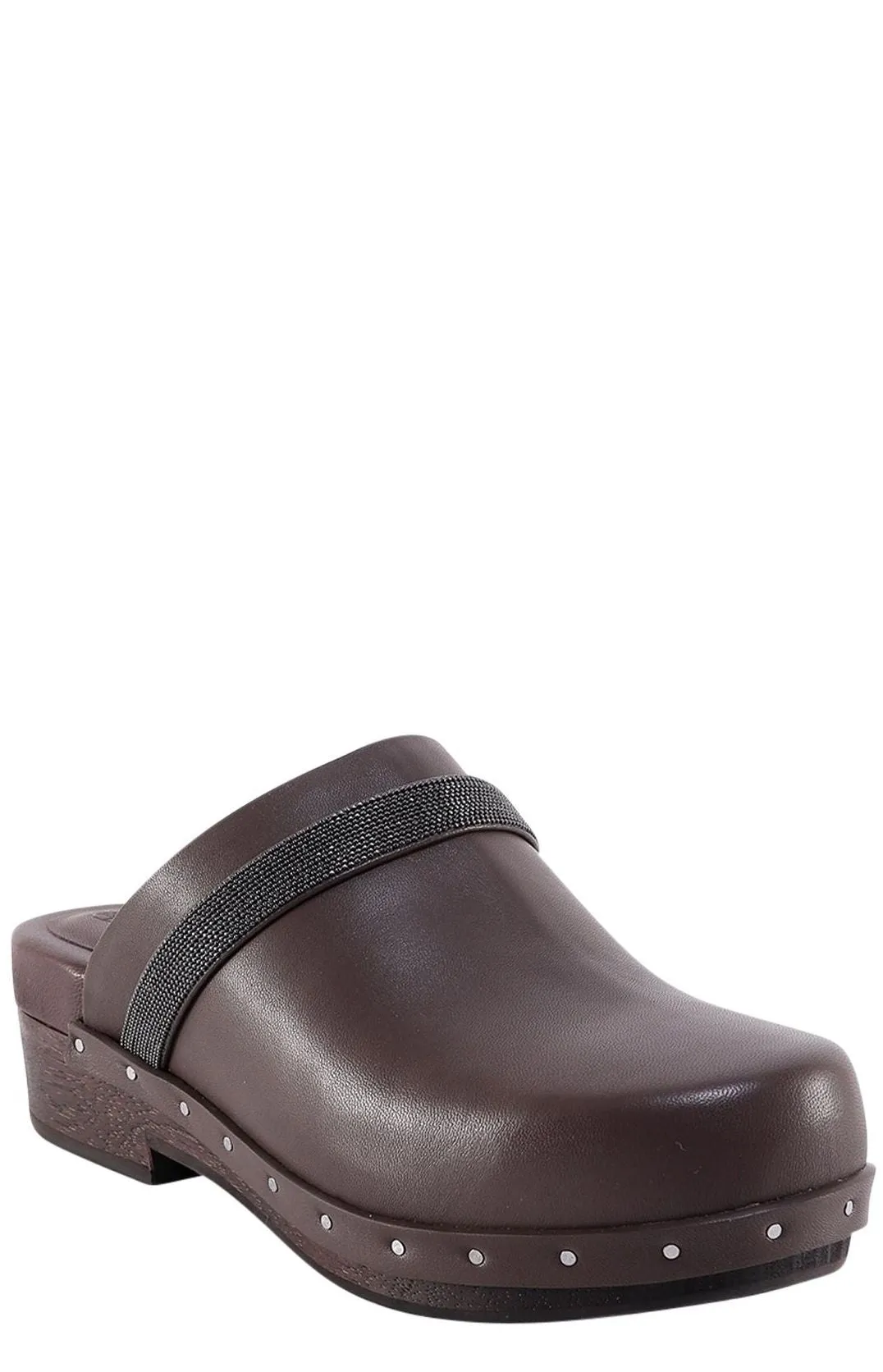 Brunello Cucinelli Embellished Slip-On Clogs