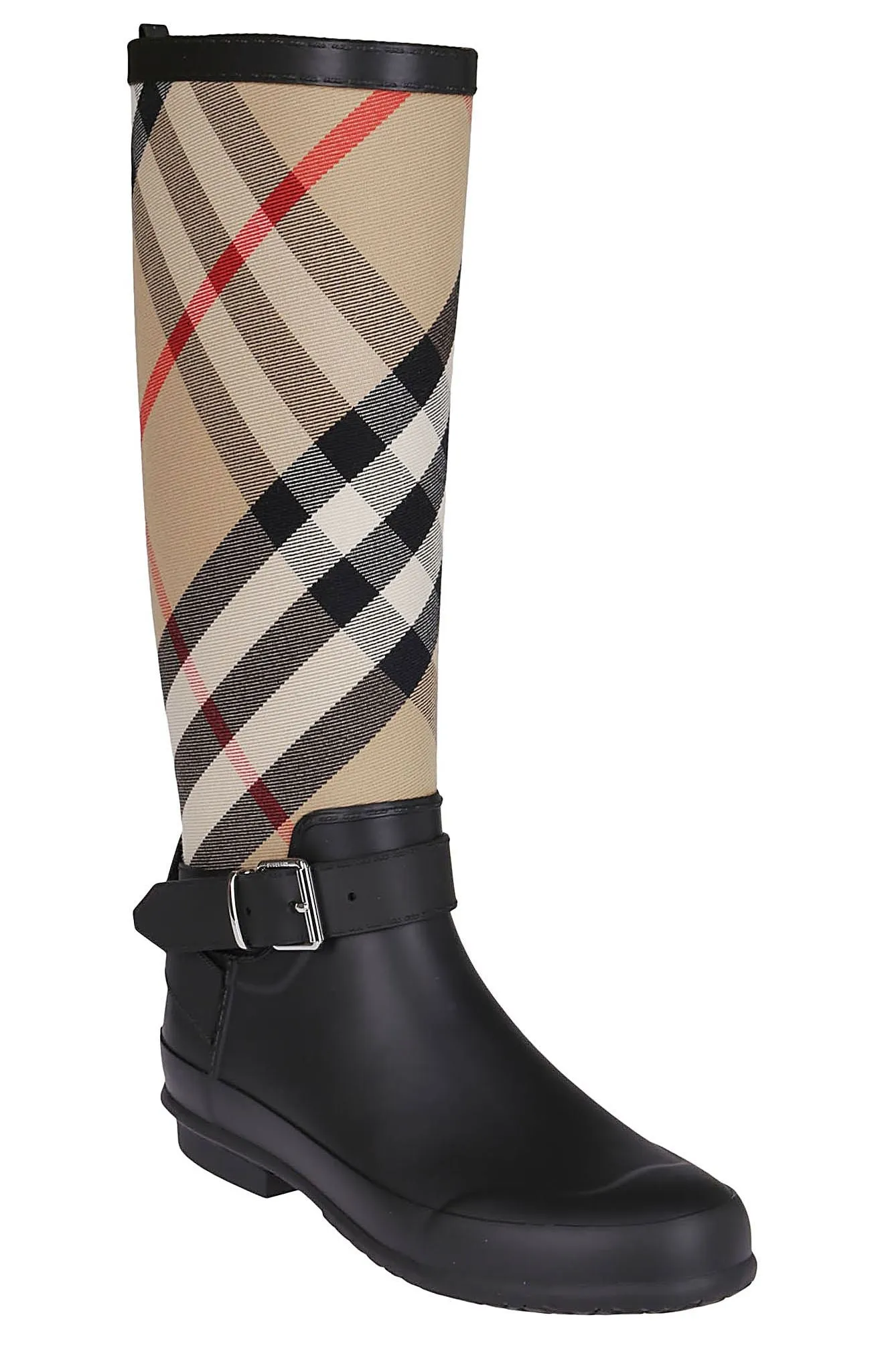 Burberry House Check Slip-On Rain Boots