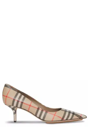 Burberry Vintage Check Point-Toe Pumps