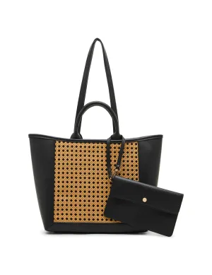 Caining Medium Tote with Convertible Strap