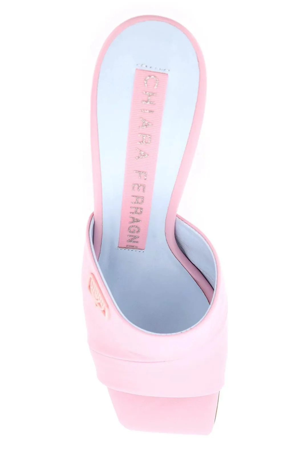 Chiara Ferragni Tonal Logo-Plaque Slip-On Sandals