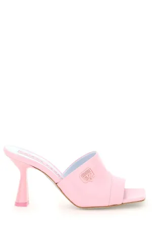 Chiara Ferragni Tonal Logo-Plaque Slip-On Sandals