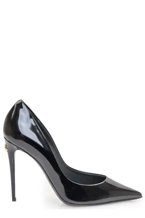 Dolce & Gabbana Logo Plaque Slip-On Pumps