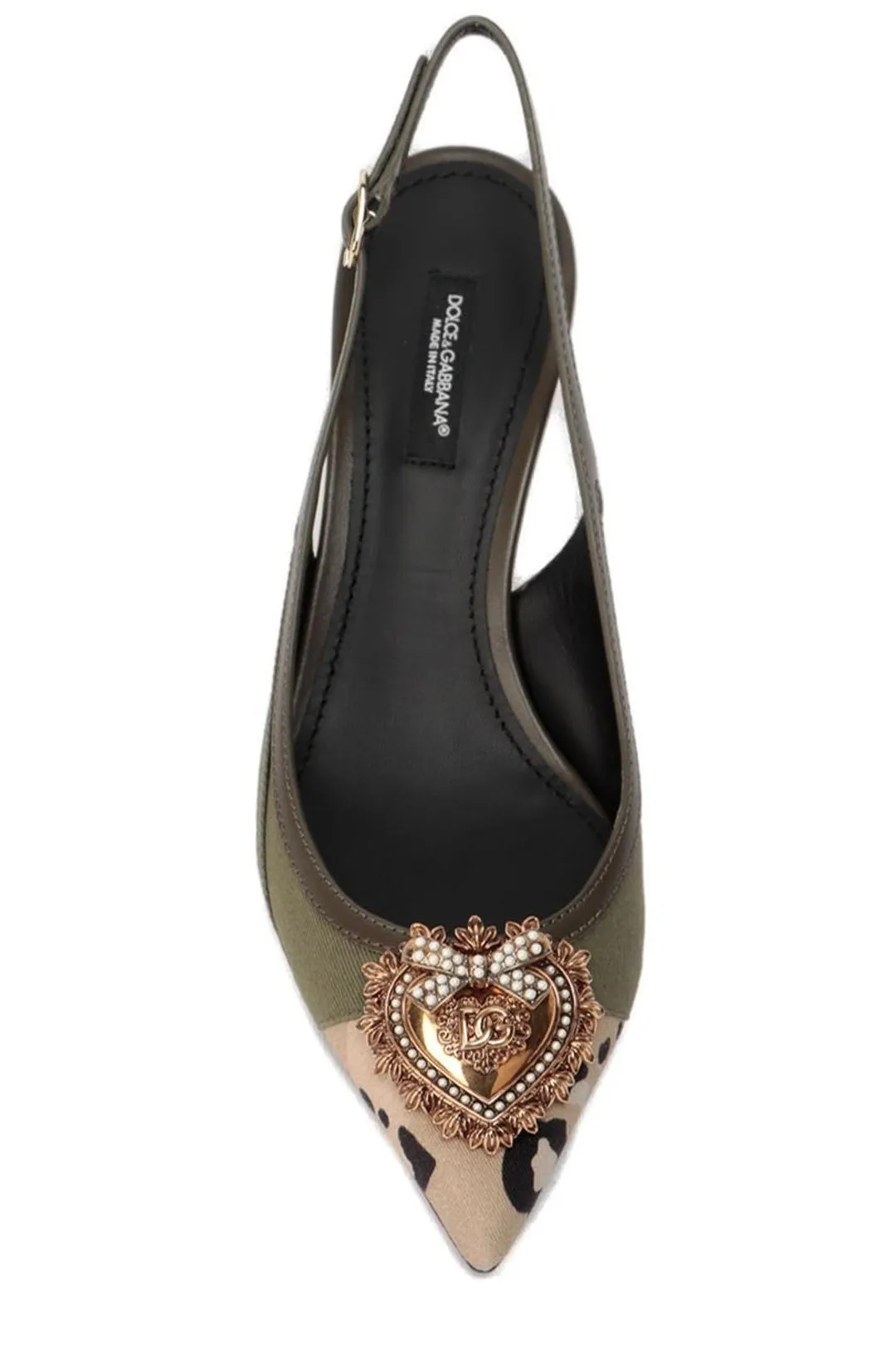 Dolce & Gabbana Patchwork Devotion Slingback Pumps