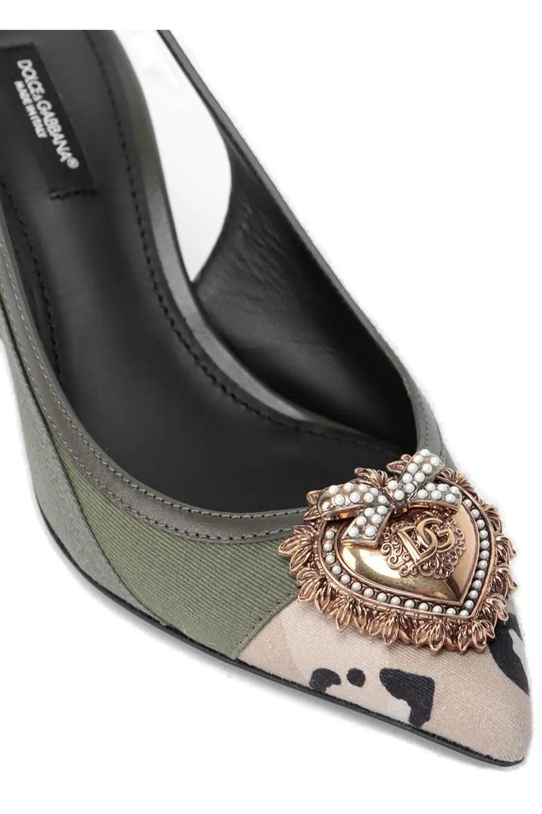 Dolce & Gabbana Patchwork Devotion Slingback Pumps