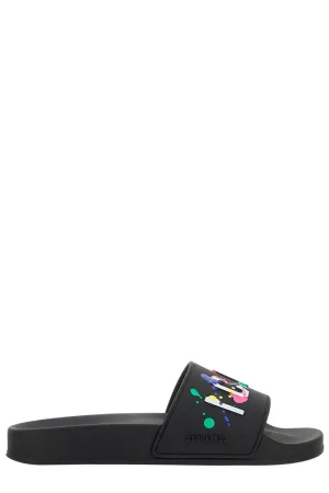 Dsquared2 Logo Embossed Slip-On Sandals