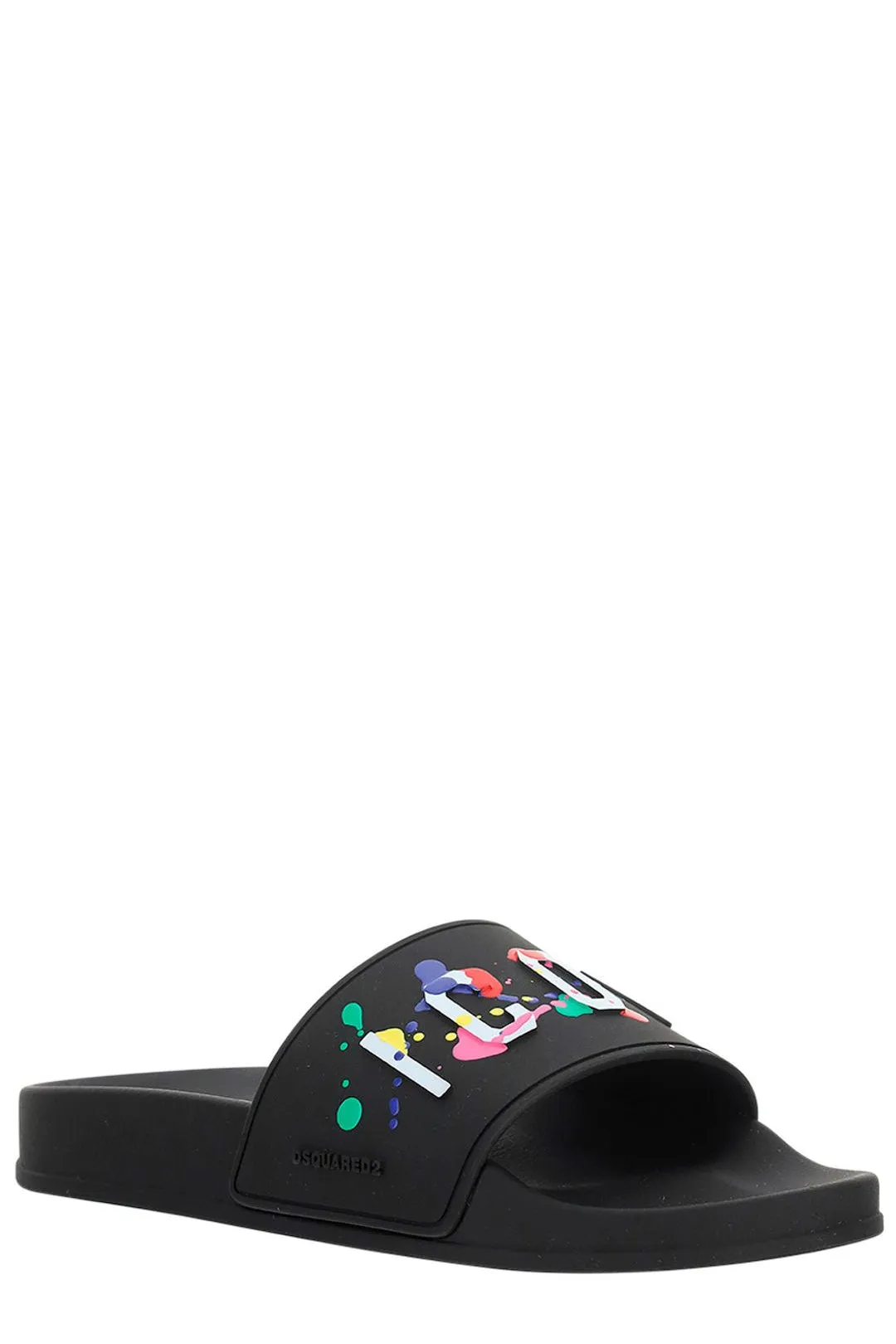 Dsquared2 Logo Embossed Slip-On Sandals