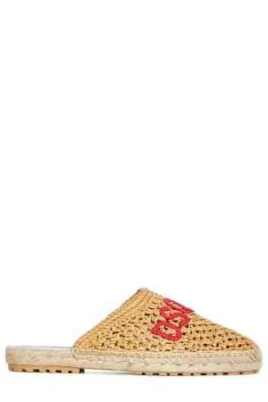 Dsquared2 Logo Embroidered Slip-On Espadrilles