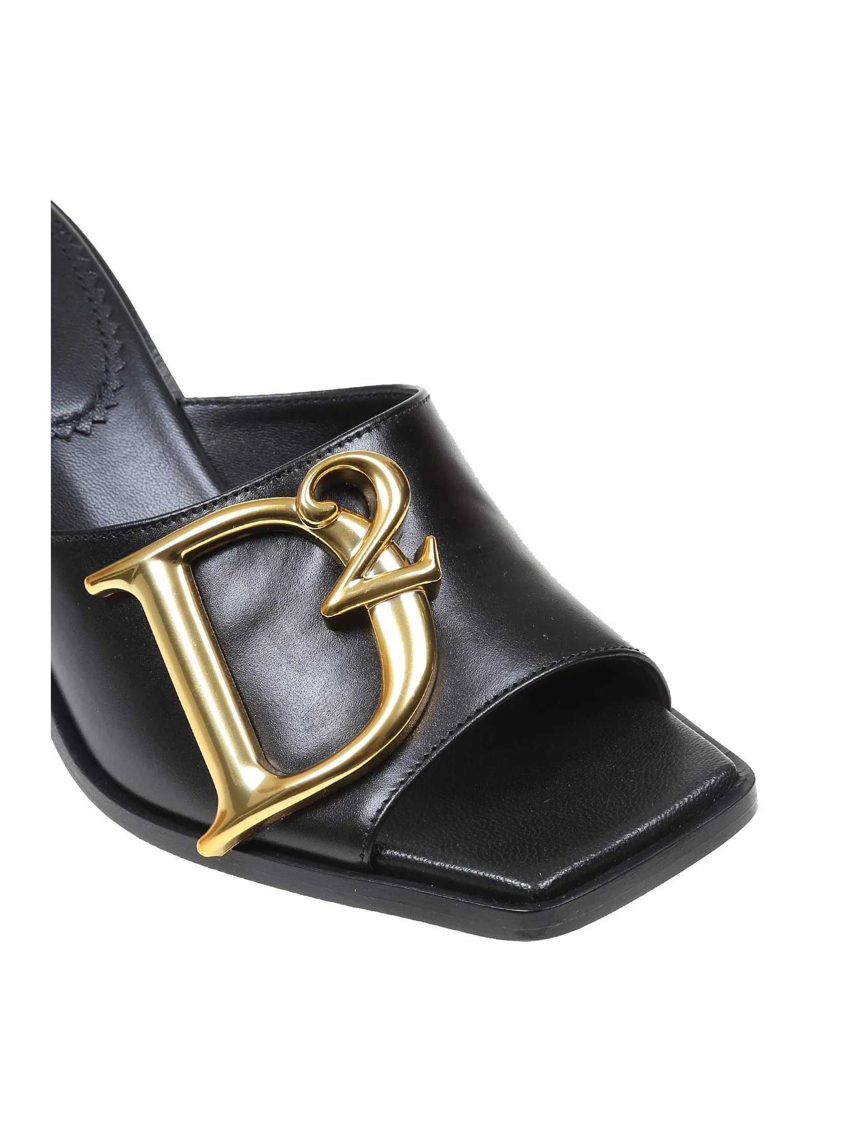 Dsquared2 Logo Plaque Slip-On Sandals
