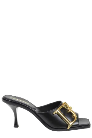 Dsquared2 Logo Plaque Slip-On Sandals