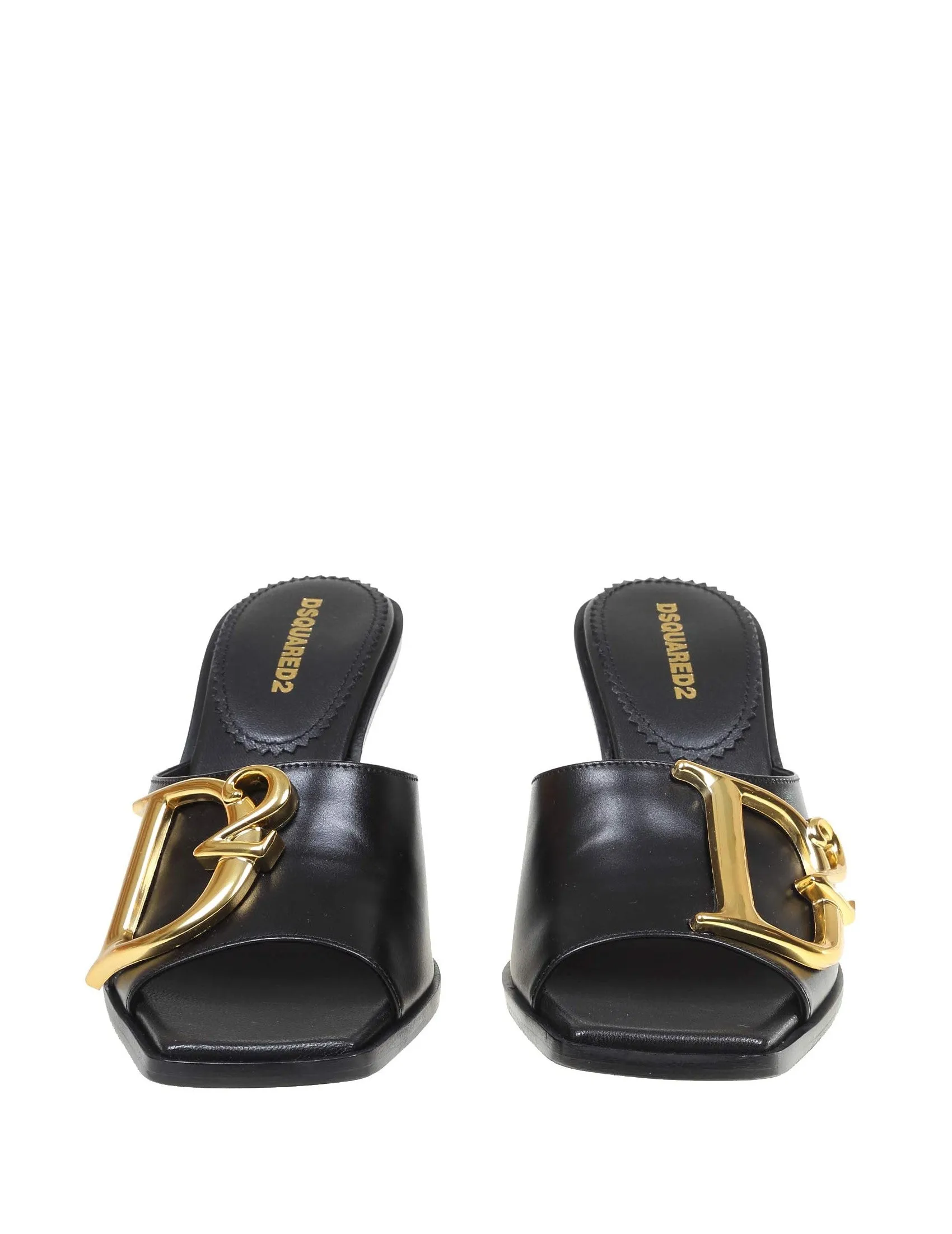 Dsquared2 Logo Plaque Slip-On Sandals