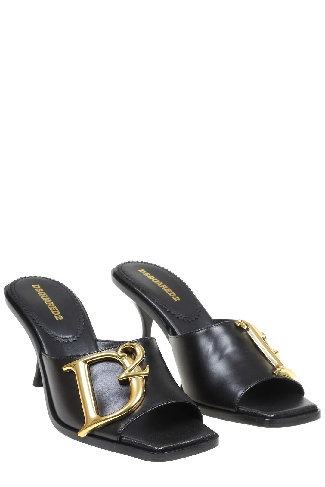 Dsquared2 Logo Plaque Slip-On Sandals