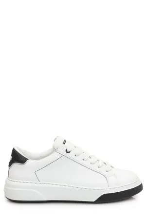 Dsquared2 Logo Print Panelled Lace-Up Sneakers