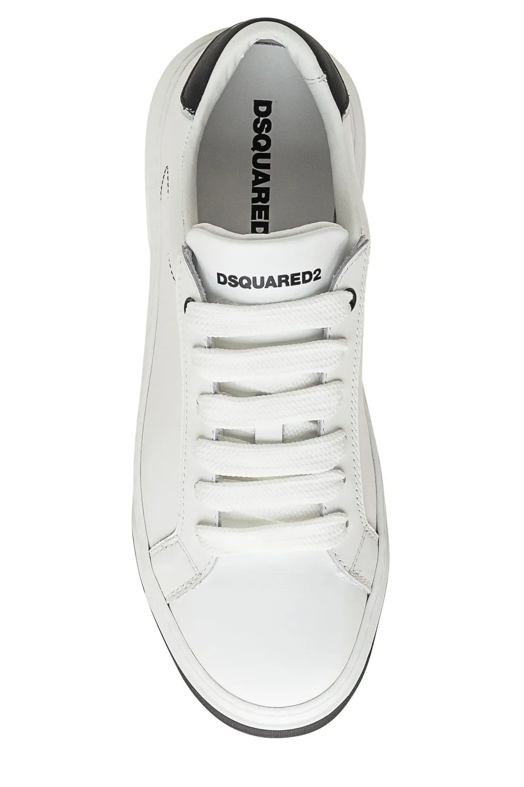 Dsquared2 Logo Print Panelled Lace-Up Sneakers