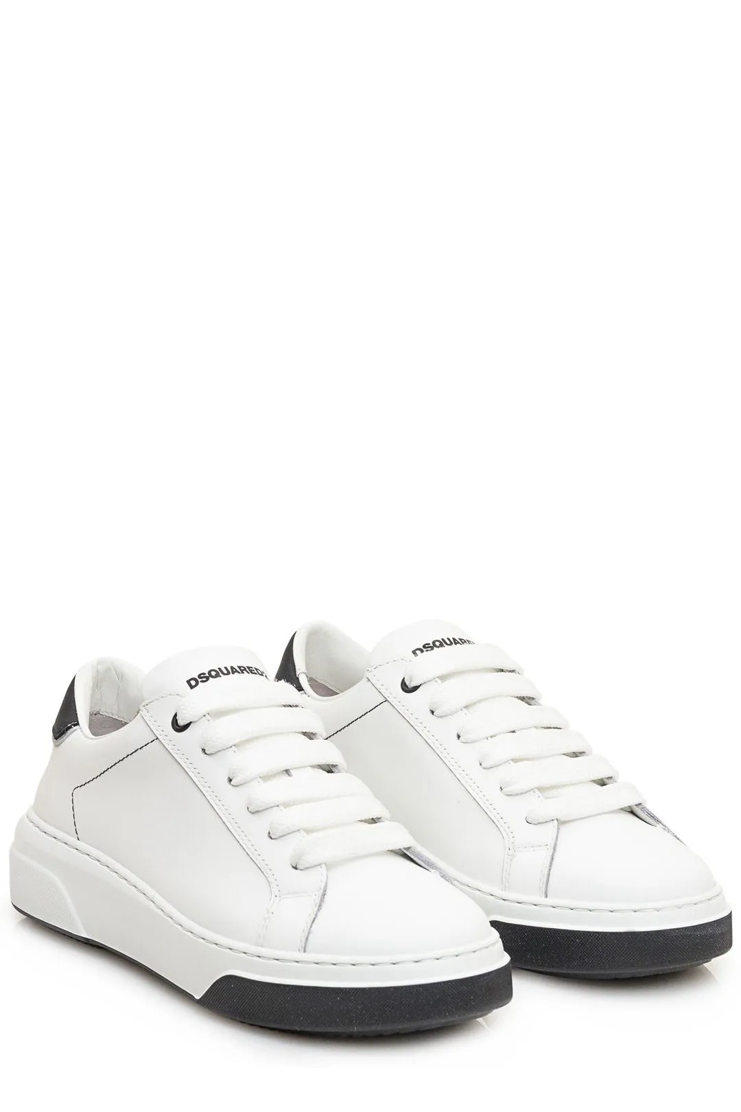 Dsquared2 Logo Print Panelled Lace-Up Sneakers