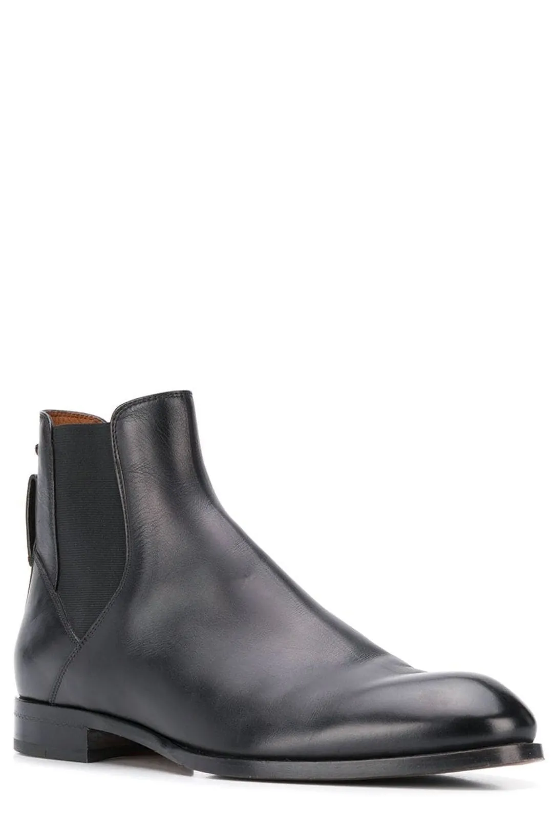 Ermenegildo Zegna Almond-Toe Chelsea Boots