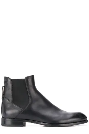 Ermenegildo Zegna Almond-Toe Chelsea Boots