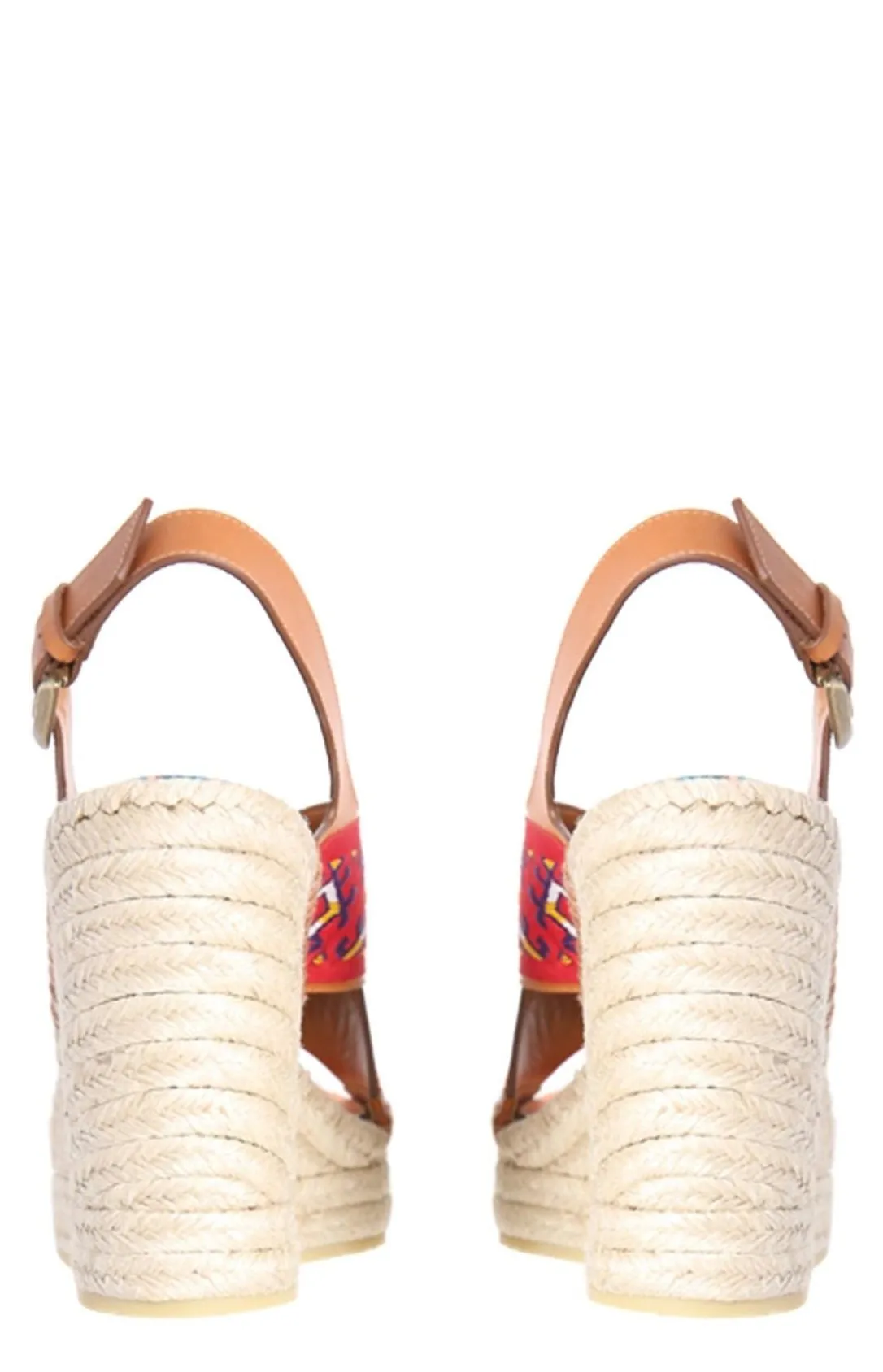 Etro Geometric Patterned Wedge Sandals