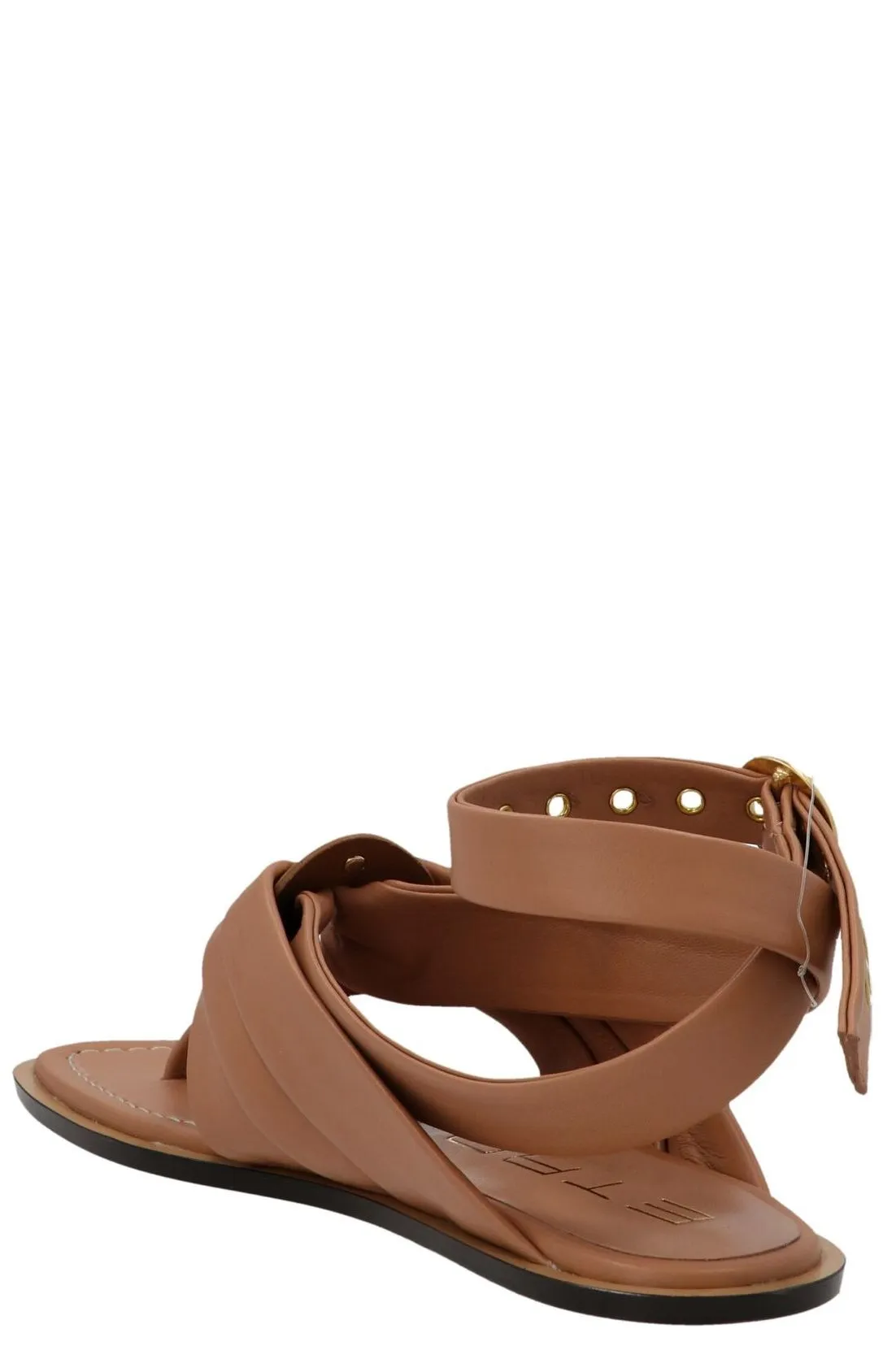 Etro Logo Engraved Eyelet Detailed Sandals
