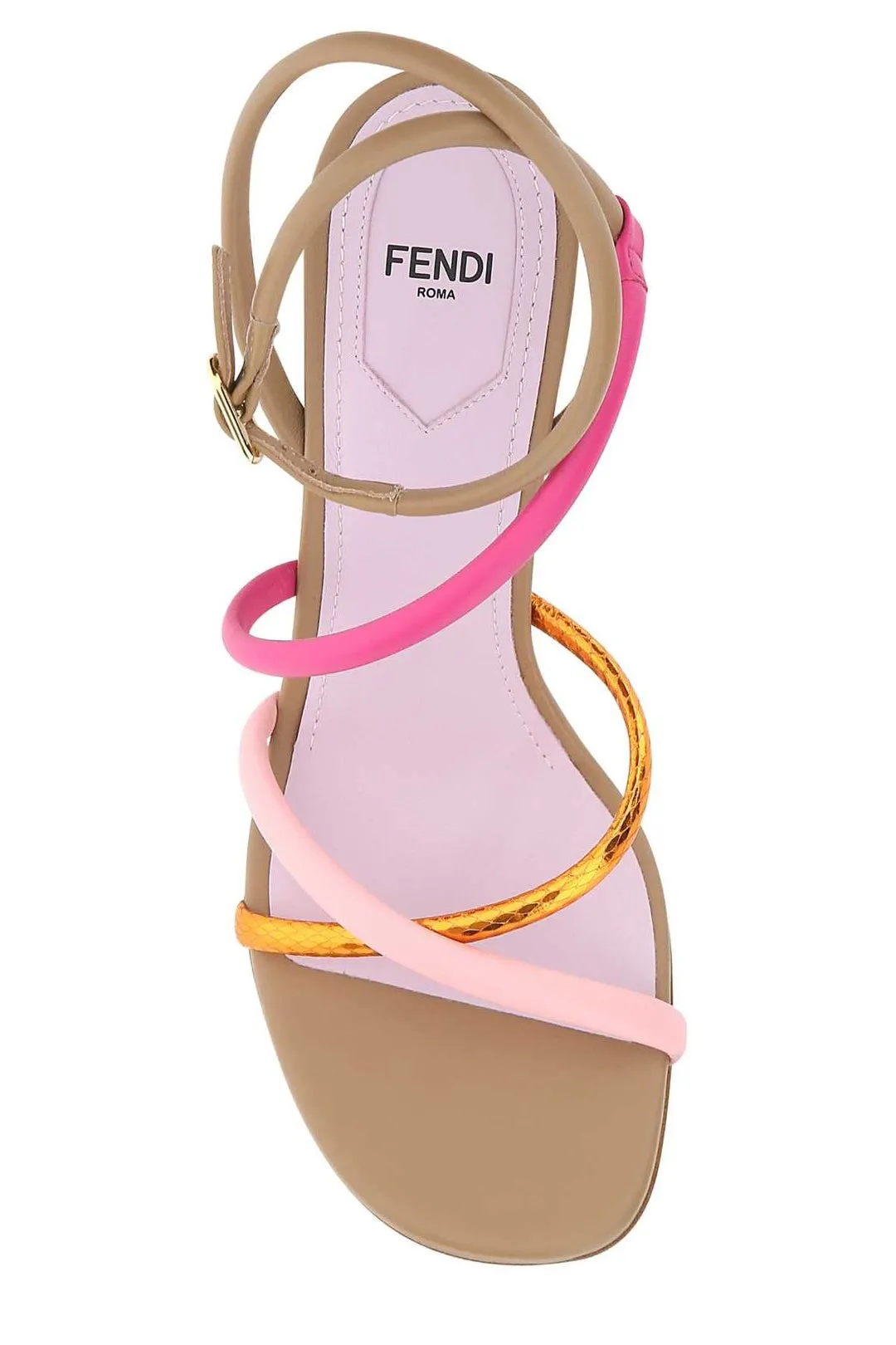 Fendi First Sculpted Heel Slingback Sandals