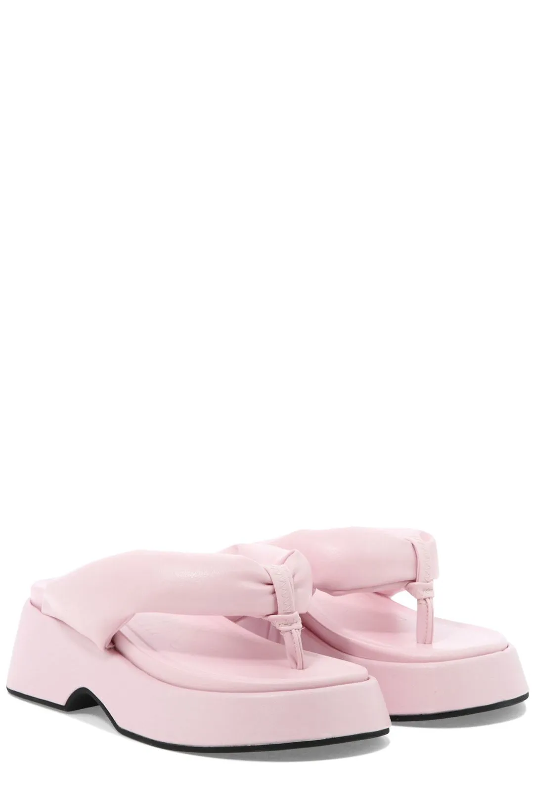 Ganni Padded Slip-On Thong Sandals
