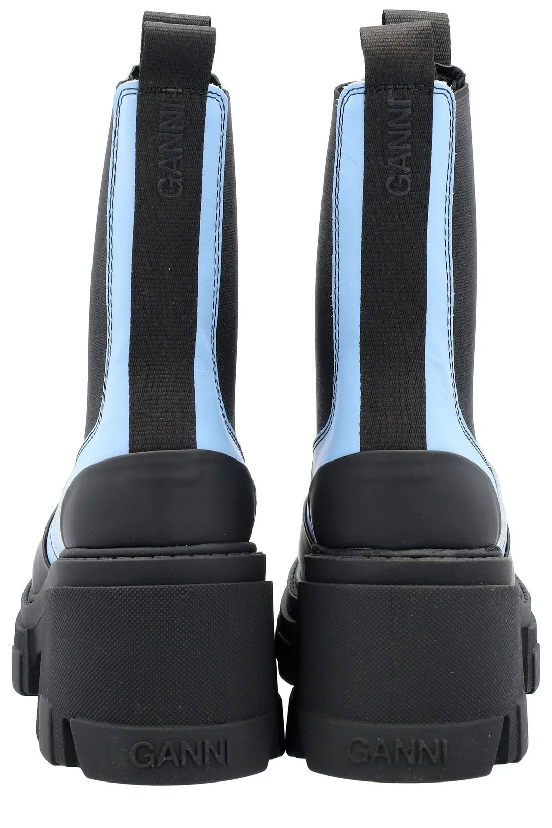 Ganni Two-Tone Slip-On Chelsea Boots