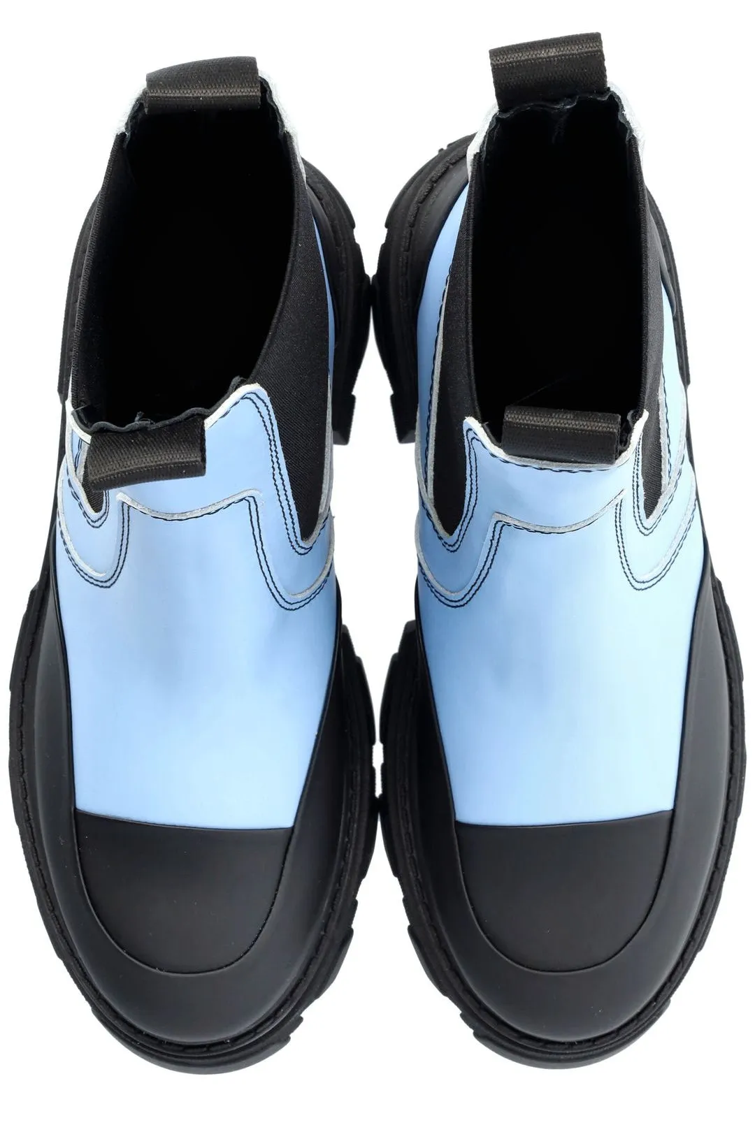 Ganni Two-Tone Slip-On Chelsea Boots