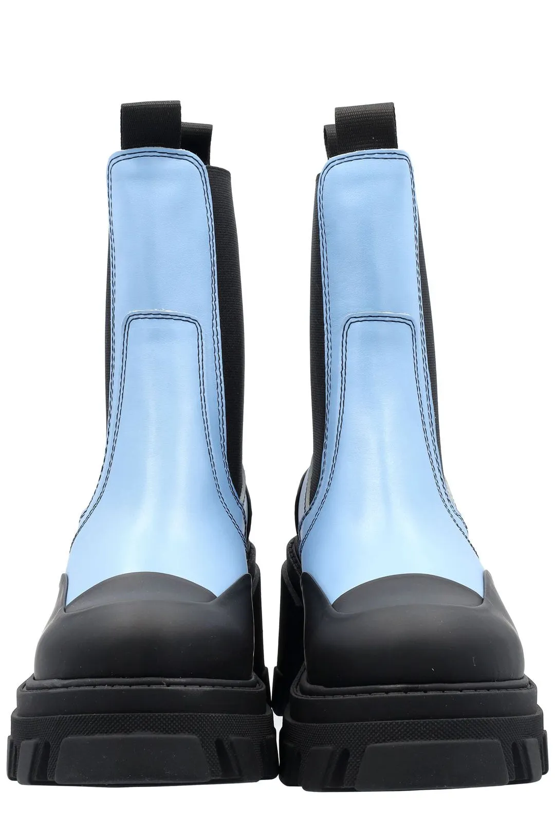 Ganni Two-Tone Slip-On Chelsea Boots