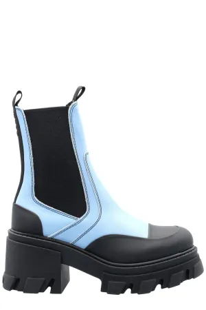 Ganni Two-Tone Slip-On Chelsea Boots