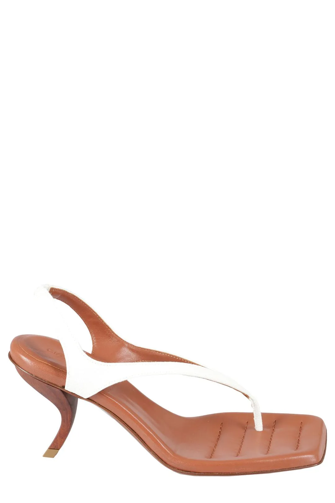 GIA BORGHINI Square Toe Slip-On Sandals