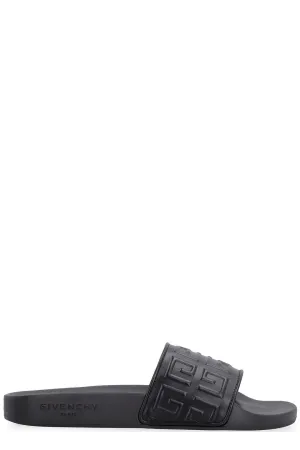 Givenchy 4G Logo Embossed Slip-On Sandals