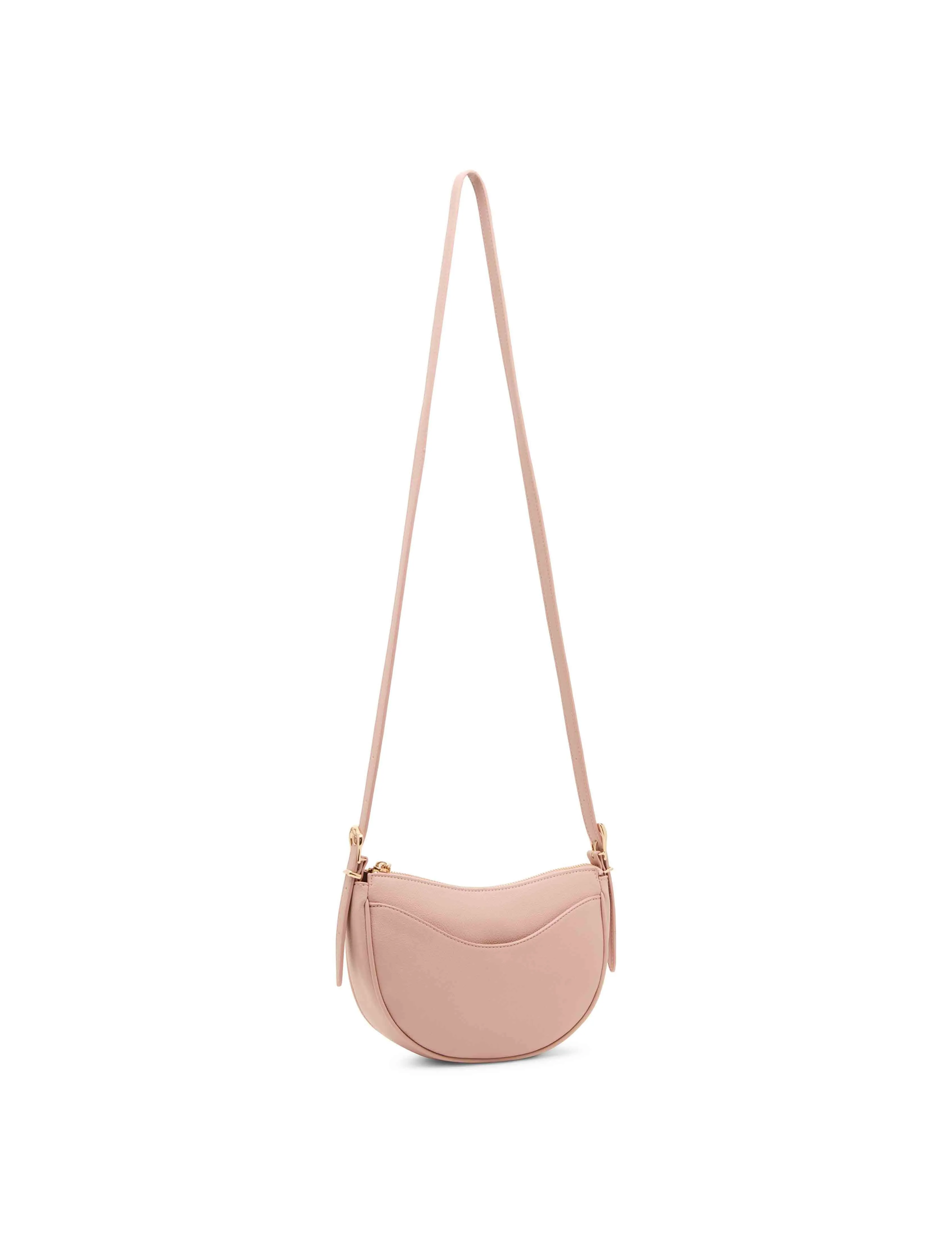 Half Moon Sculpted Buckle Crossbody with Adjustable Strap