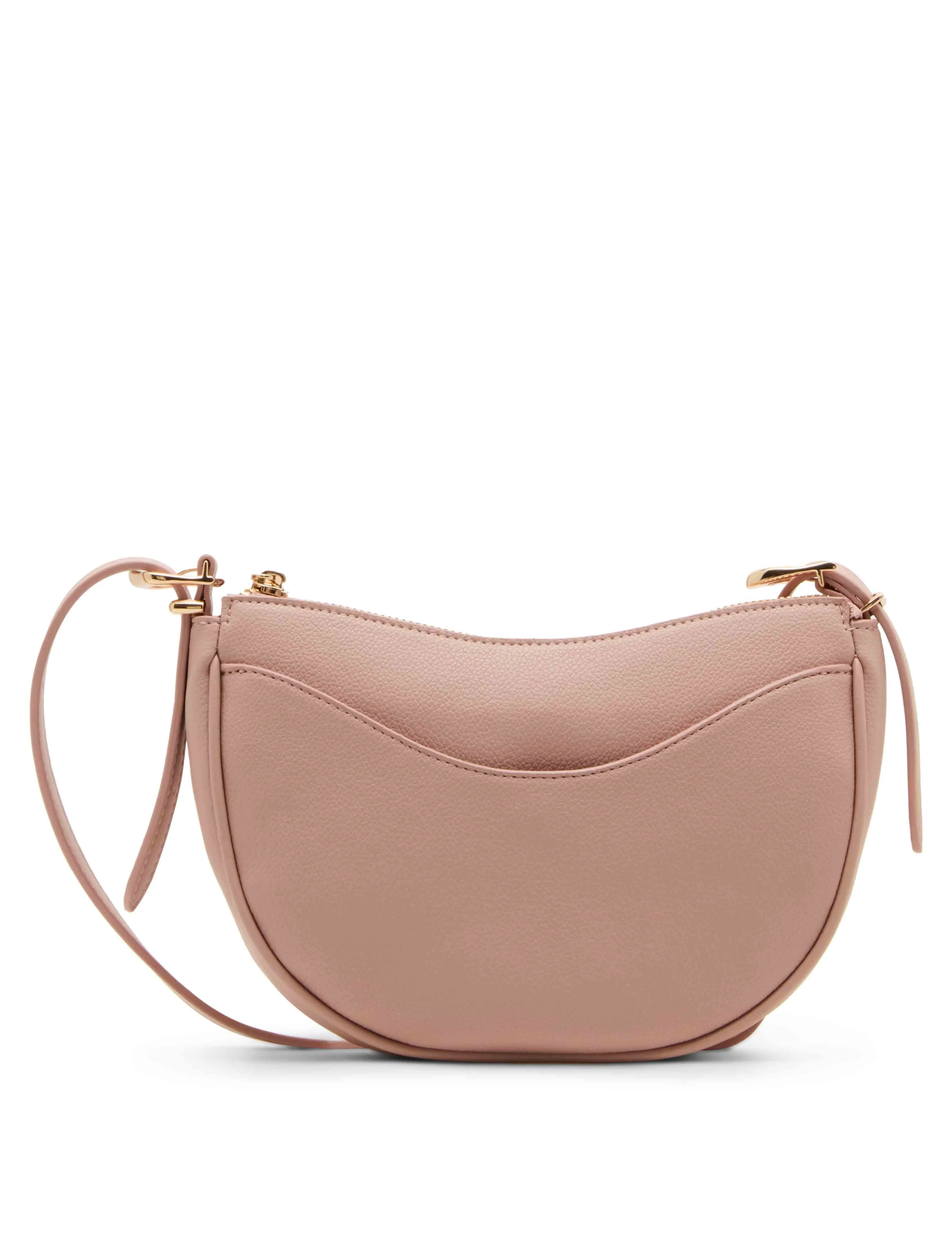 Half Moon Sculpted Buckle Crossbody with Adjustable Strap