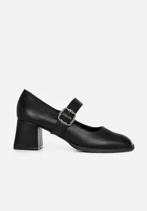 Hina Floral Buckle Mary Jane Shoes