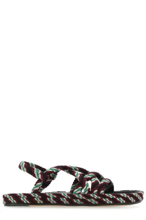 Isabel Marant Rope Detailed Slingback Sandals