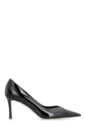 Jimmy Choo Cass 75 Slip-On Panelled Pumps