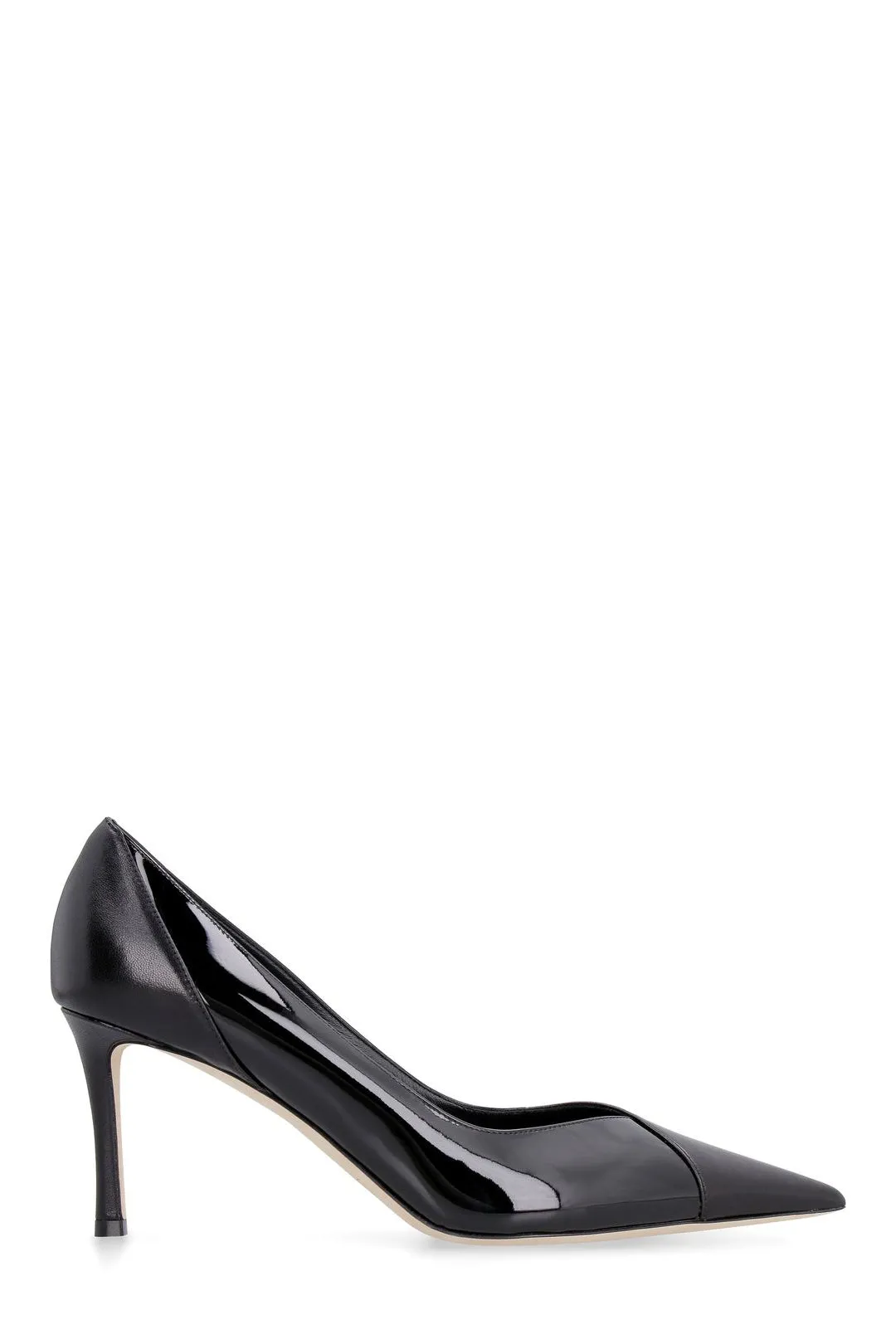 Jimmy Choo Cass 75 Slip-On Panelled Pumps