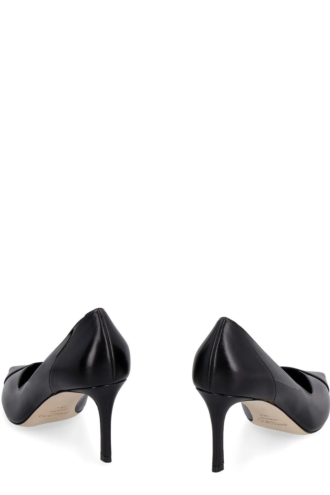Jimmy Choo Cass 75 Slip-On Panelled Pumps