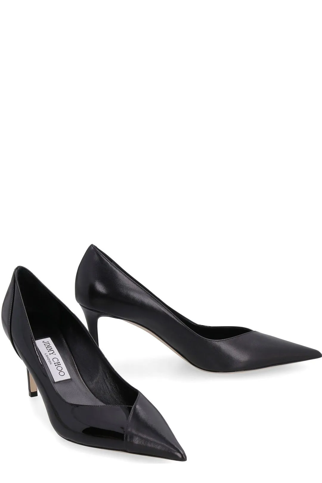 Jimmy Choo Cass 75 Slip-On Panelled Pumps